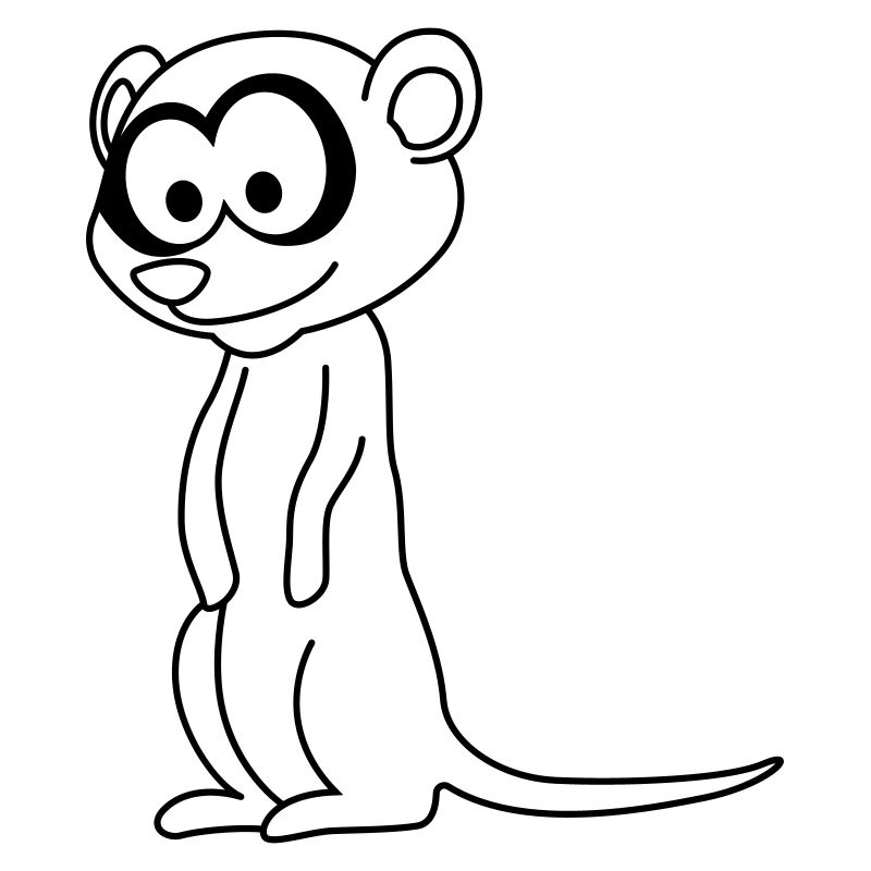 Erdmännchen Comic Tier