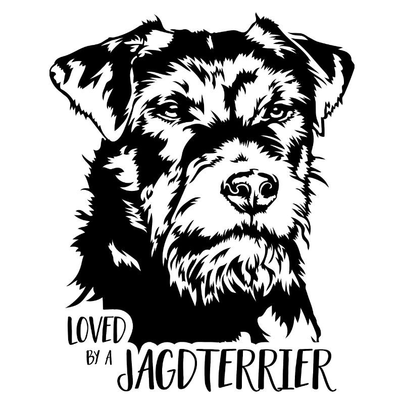 Loved by a Jagdterrier Hundespruch Hunde Wilsigns