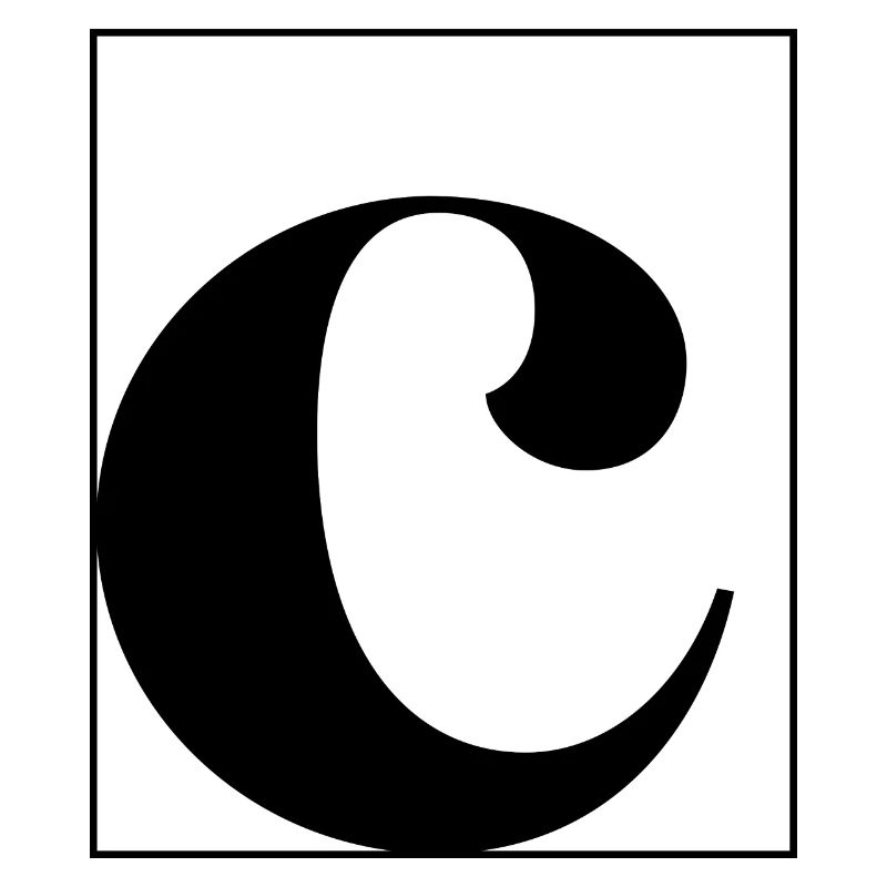 Buchstaben-Alphabet c