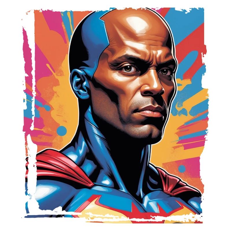 Porträt eines Sci-Fi-Superhelden