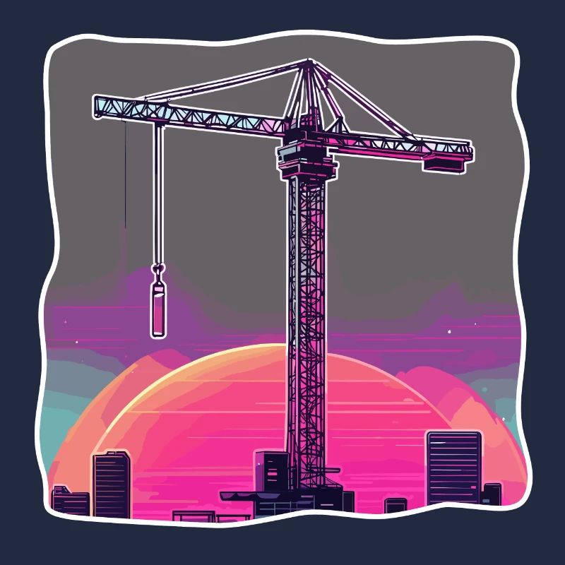 Crane / construction site / winch / crane system