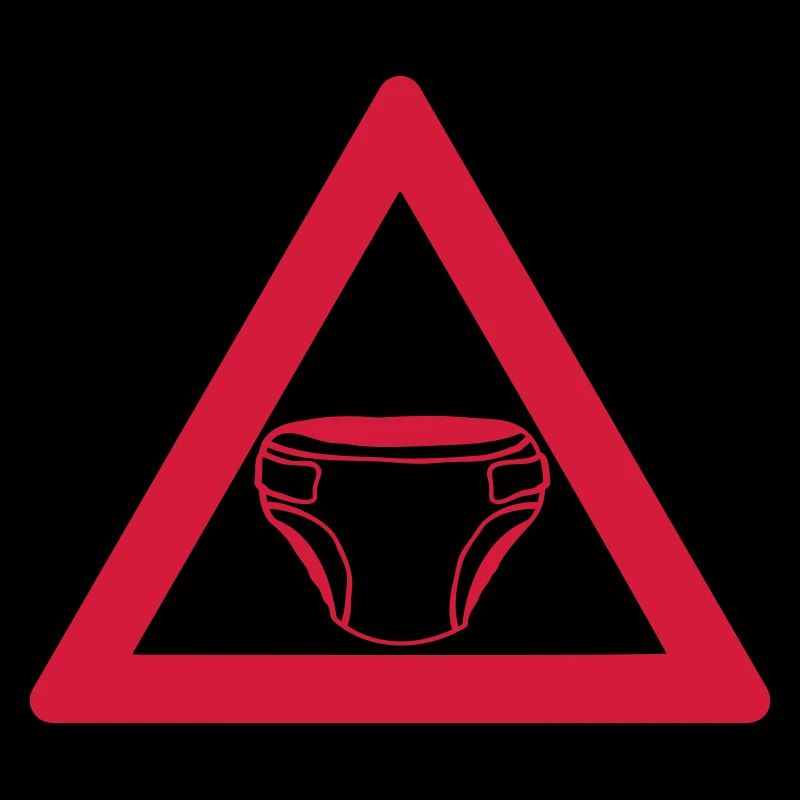 Warnung Windel Schild