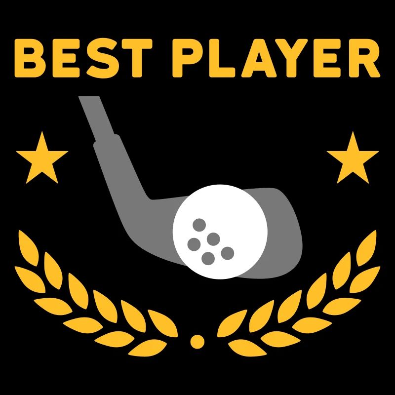 Best player (Golfschläger, Golfball, Lorbeerkranz)