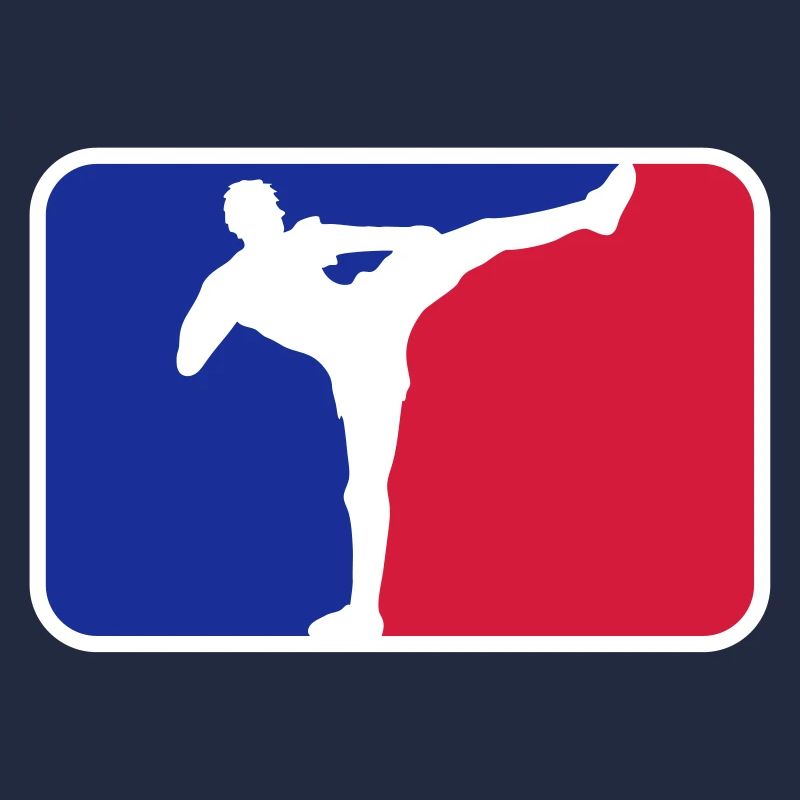 logo shield frame red blue kickboxer kickboxing ka