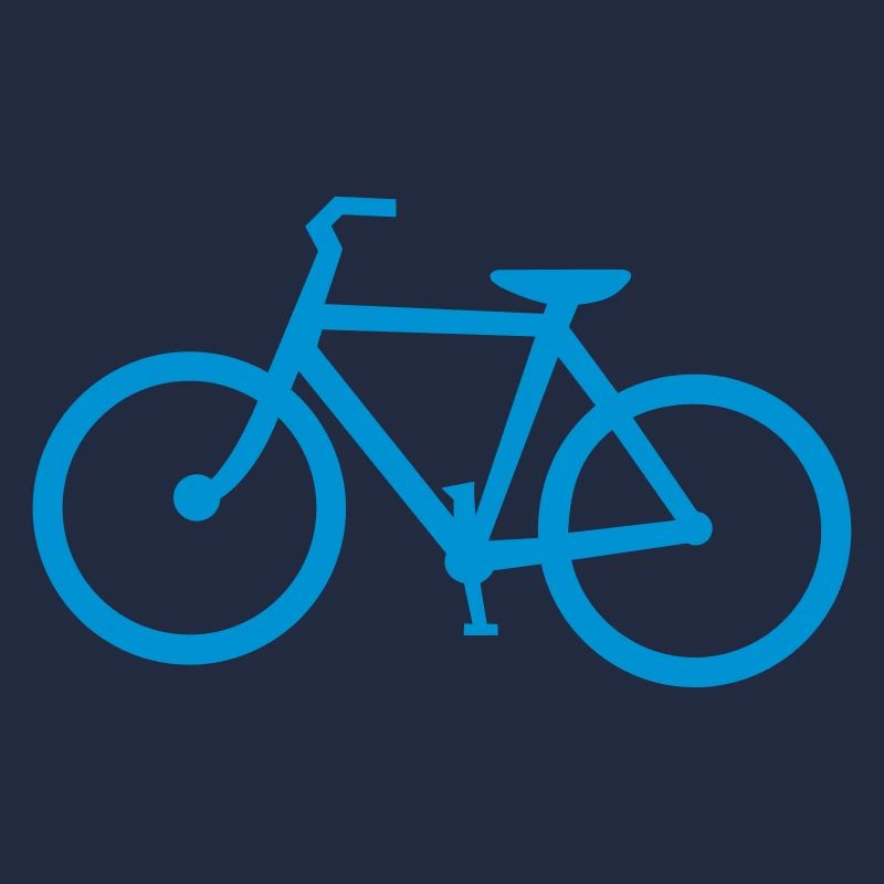 Vélo bleu avec pédales