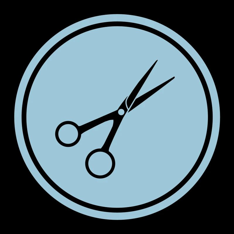 Schere Barber Kreis