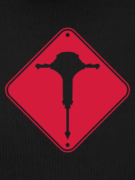 Caution Jackhammer Warning