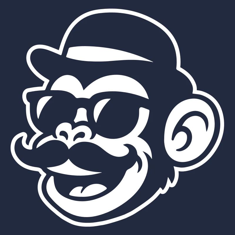 Monkey Mustache Funny