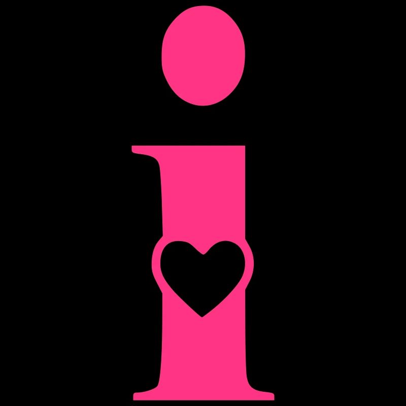 Lettre i Lettre initiale avec coeur