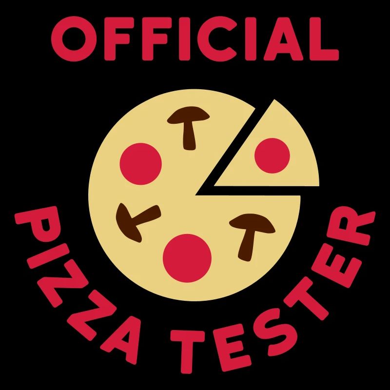 Testeur de pizza officiel (pizza, salami, champignons)
