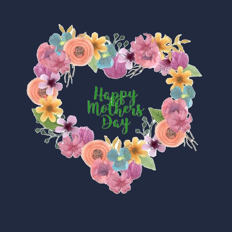 Blumenherz Muttertagsdesign