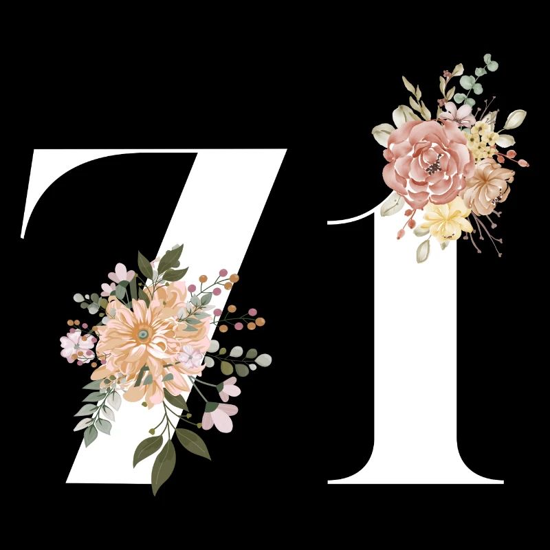 71e anniversaire fleuris (Cadeau de 71 ans)