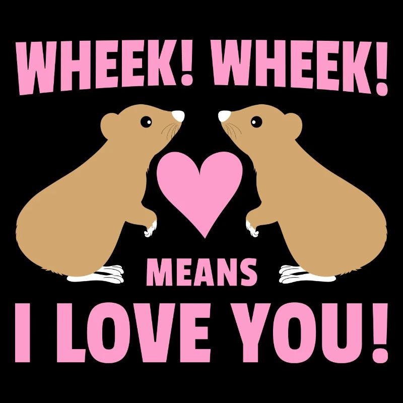 Wheek Wheek Graphic Guinea Pig Owner Pet Cavy Anim