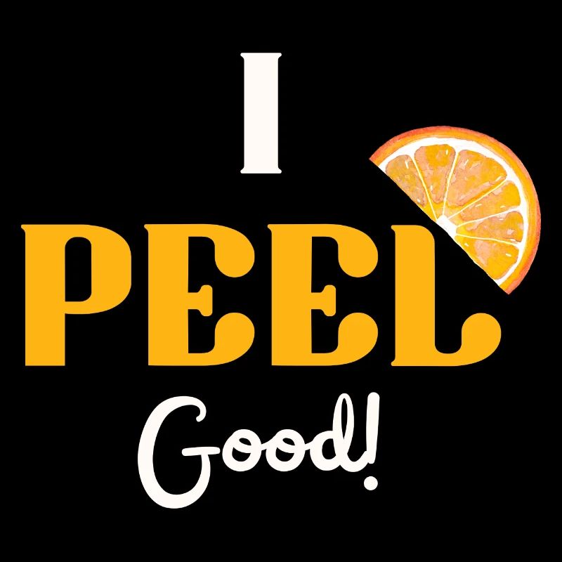 Ich schäle gute Orange