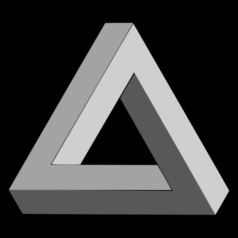 Penrose Triangle Escher