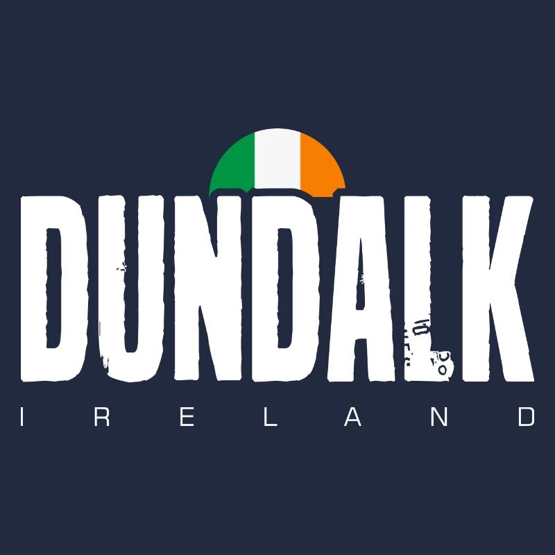 Dundalk Irish Flag Bold Text Tee