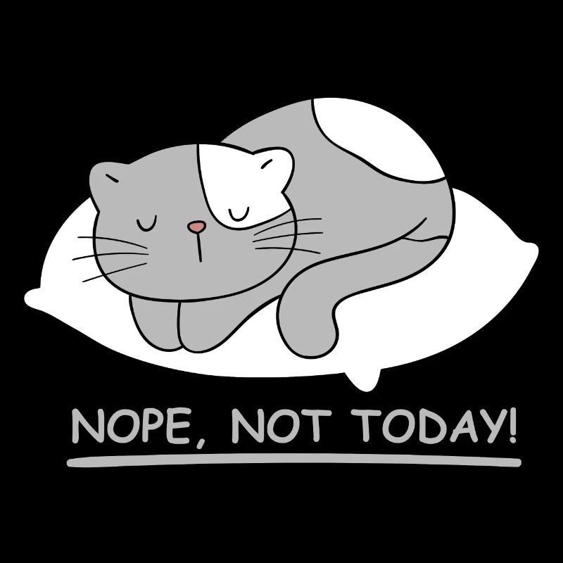Sleeping cat: Not today!