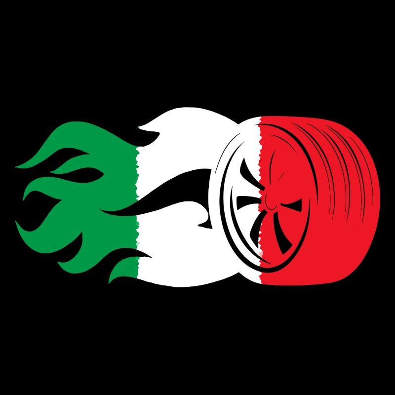 Drapeau du sport automobile italien