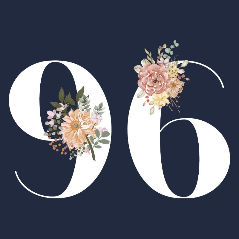 96e anniversaire fleuris (Cadeau de 96 ans)