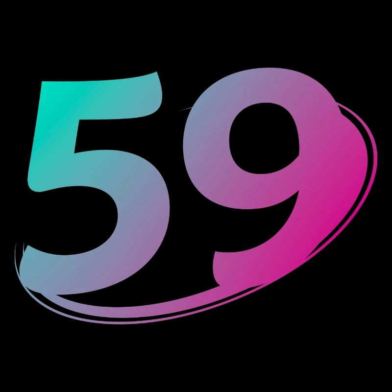 Numéro 59 multicolore