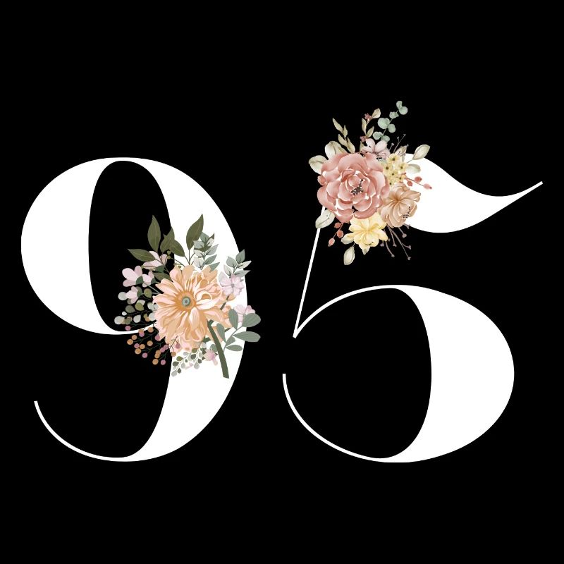 95e anniversaire fleuris (Cadeau de 95 ans)