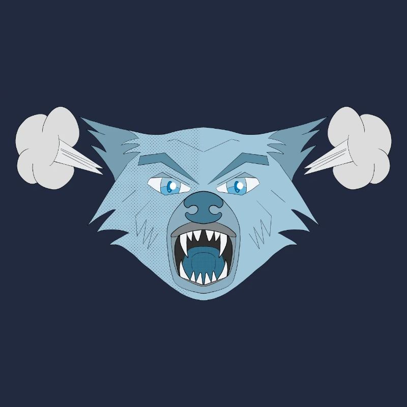Wütender Wolf