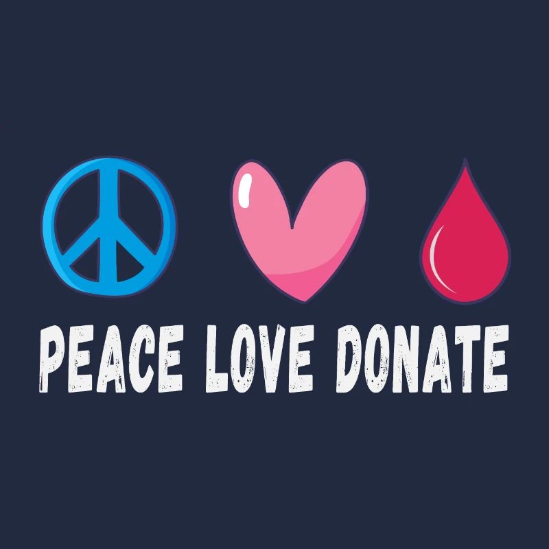Friede Liebe Spende Blut