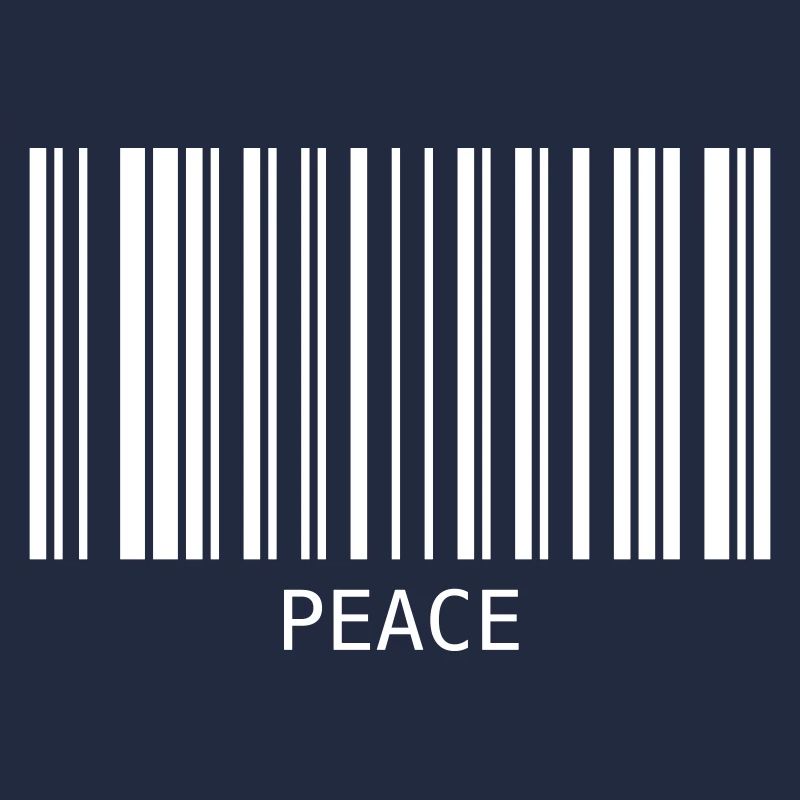 Peace Barcode Friedenszeichen Strichcode Symbol