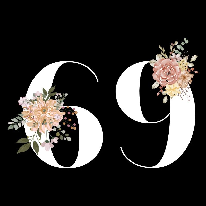 69e anniversaire fleuris (Cadeau de 69 ans)