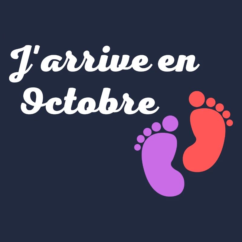 J'arrive en octobre - cadeau naissance bébé