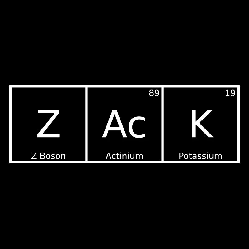 Zack Nom Prénom Chimie Tableau périodique Éléments