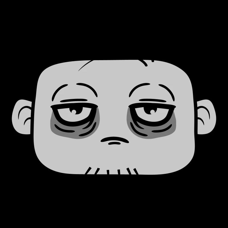 Dark circles under the eyes face