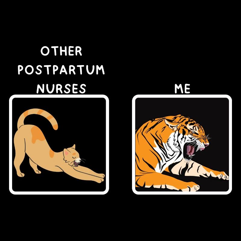 Drôle d’infirmière post-partum Humour Mère Bébé Infirmière infirmière
