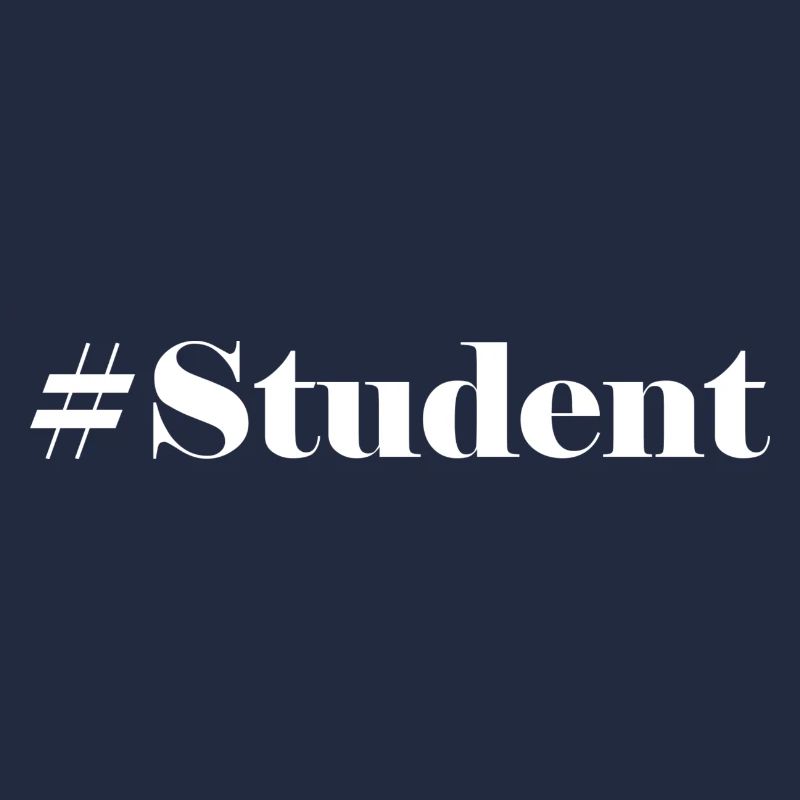 #Student Logo White
