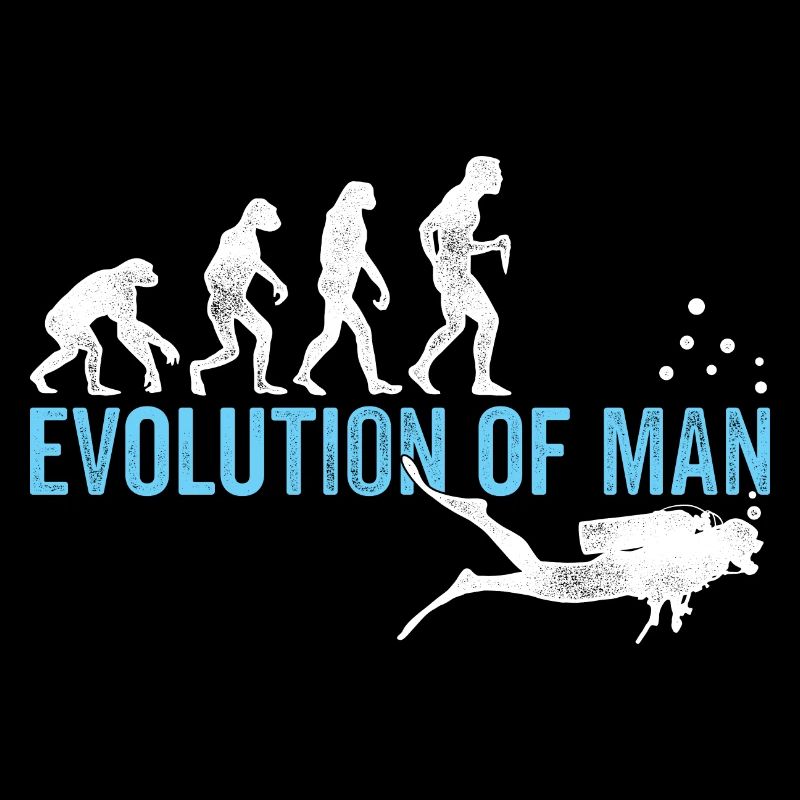 Evolution Graphic Diver Diving Scuba Diver Apnoe S