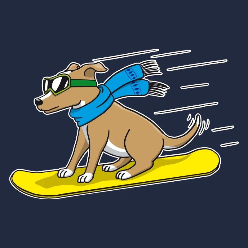 Snowboard Hund