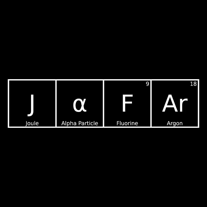 Jafar Nom Prénom Chimie Tableau périodique Éléments