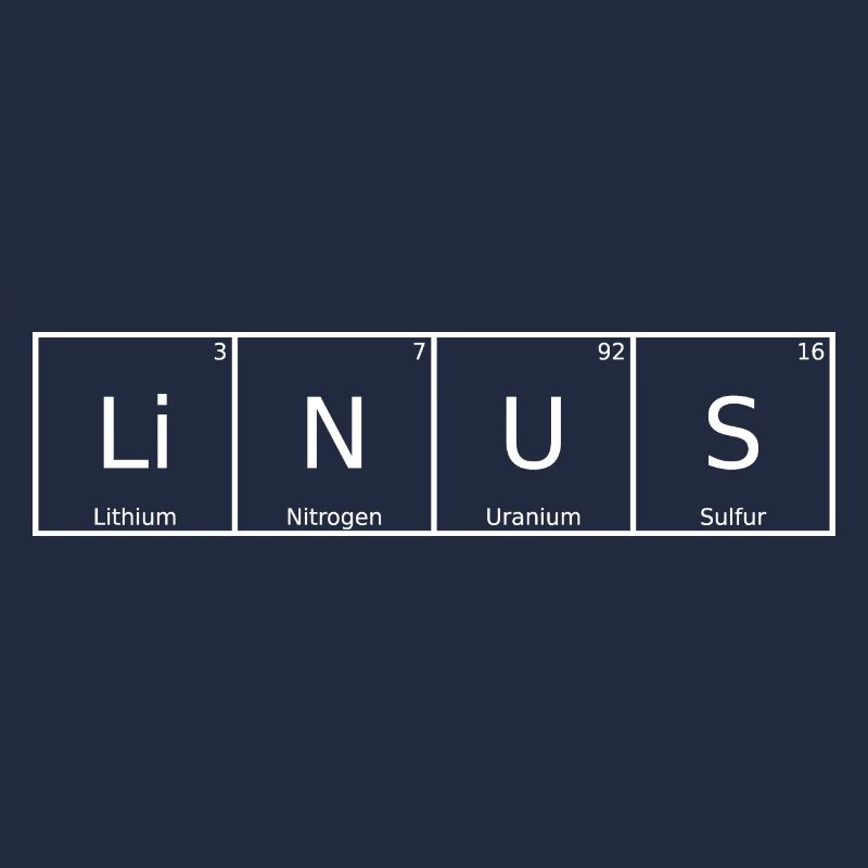 Linus Nom Prénom Chimie Tableau périodique Éléments