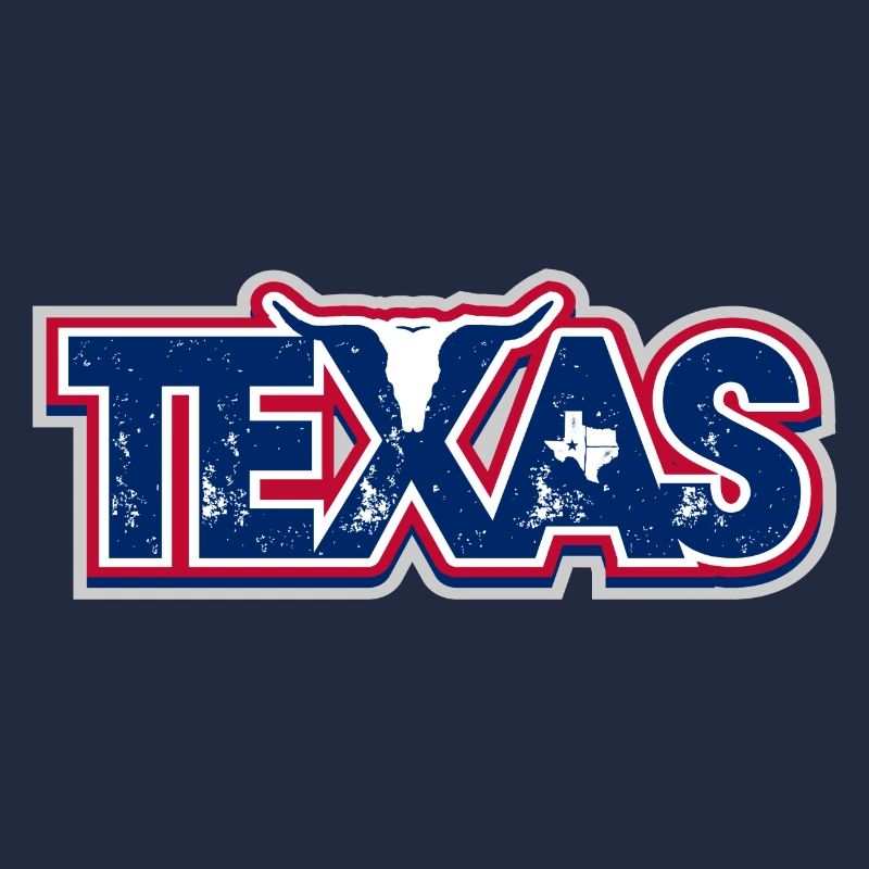 Texas Longhorn Distressed Flag