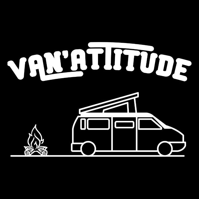 Van attitude cadeau humour van camping car