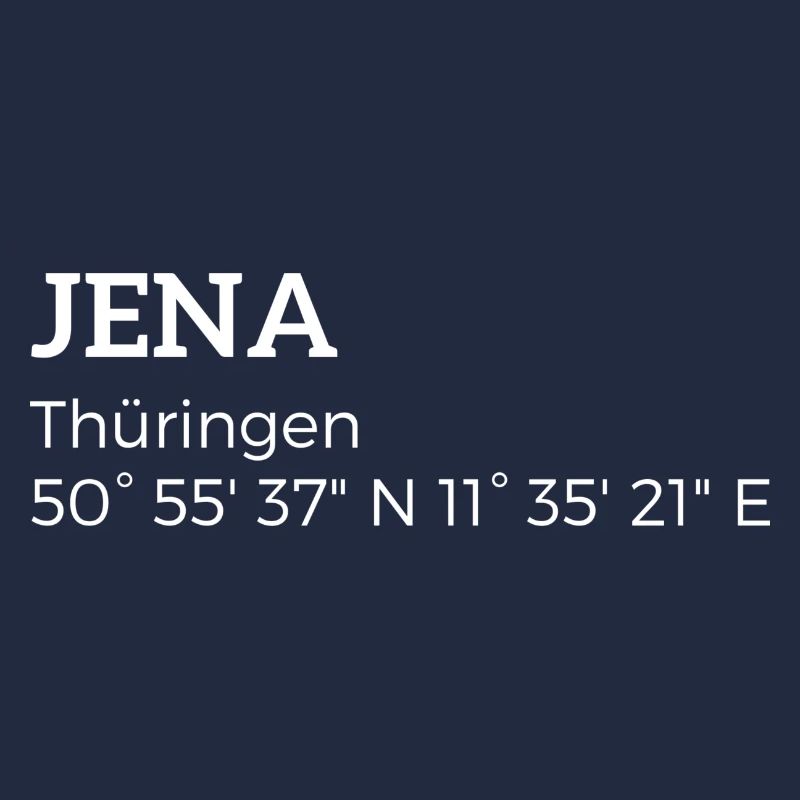 Iéna, Thuringe les coordonnées