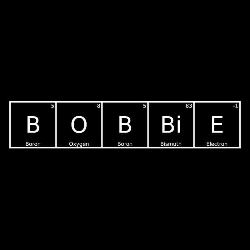 Bobbie Surname First Name Chemistry Periodic Table Elements