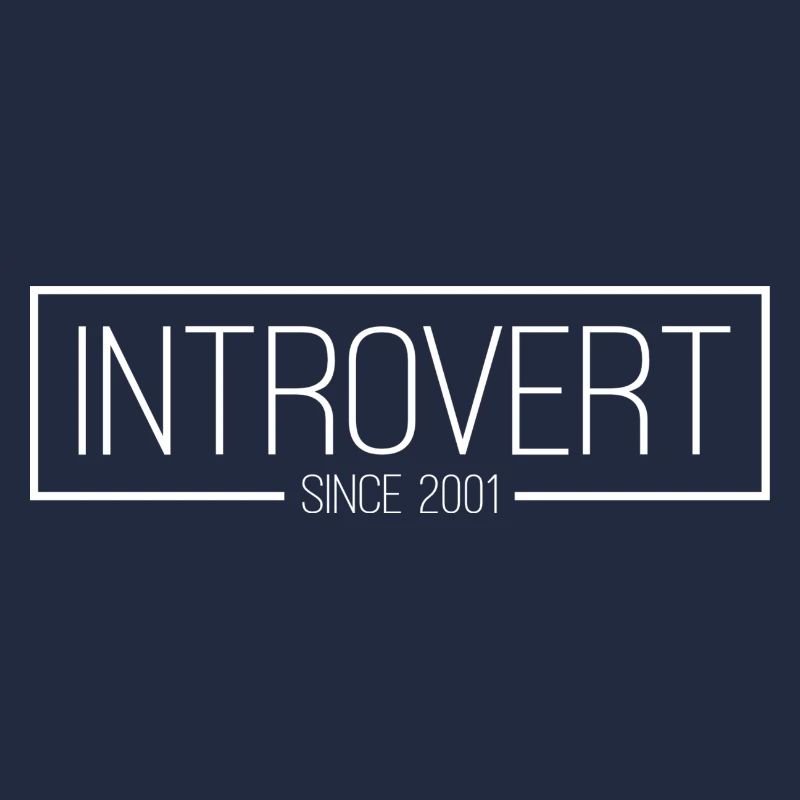 Introverti depuis 2001 blanc