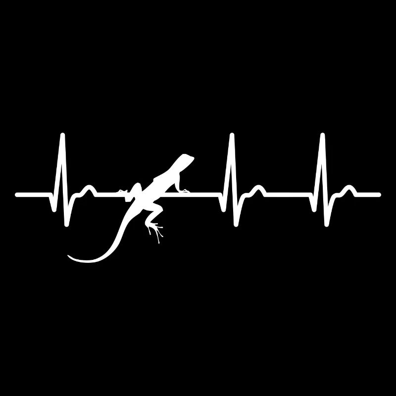 ECG curve - heart curve - pulse - lizard - nature