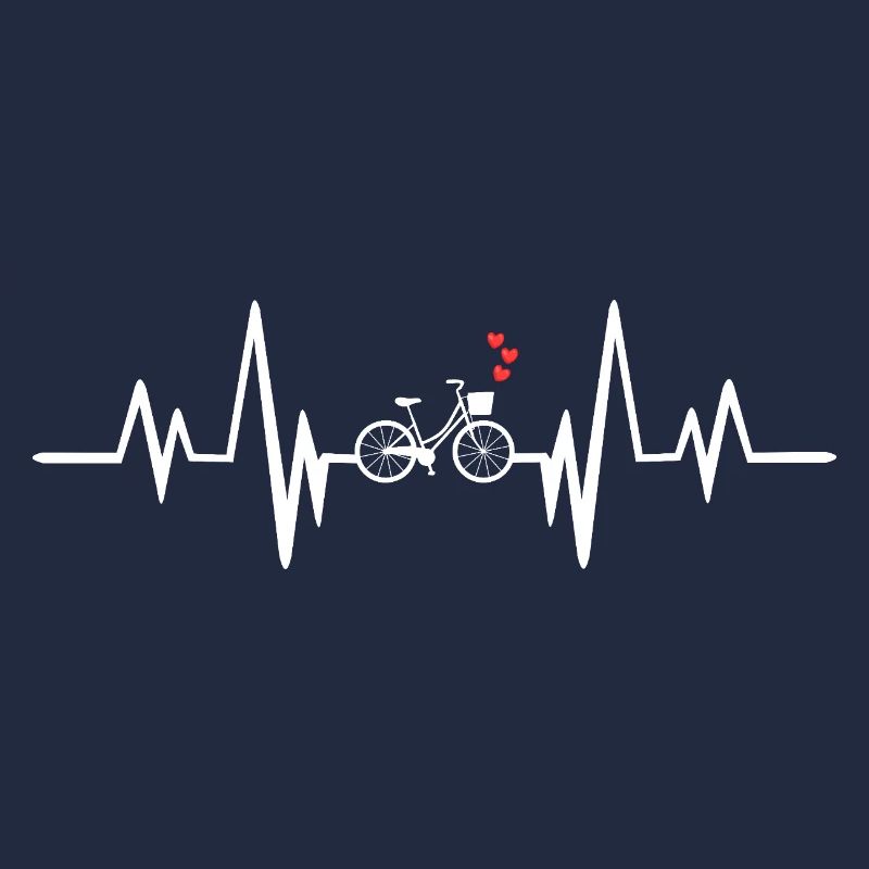 Conception de coeur de vélo pulsant