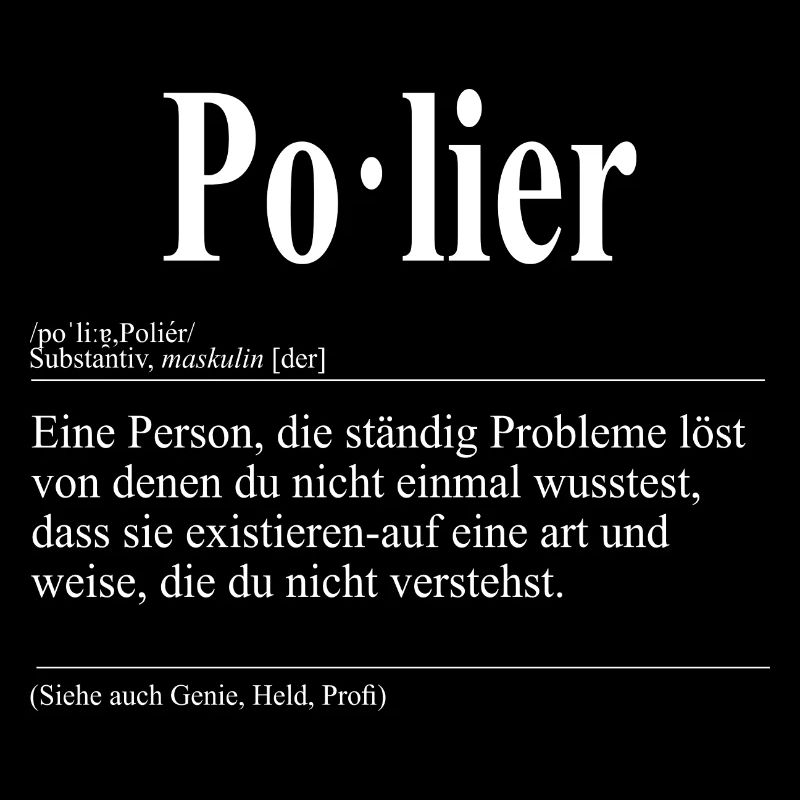Polier Lustige Berufs Definition