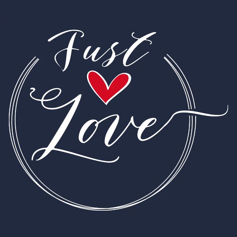 Just Love Heart Scripted Circle