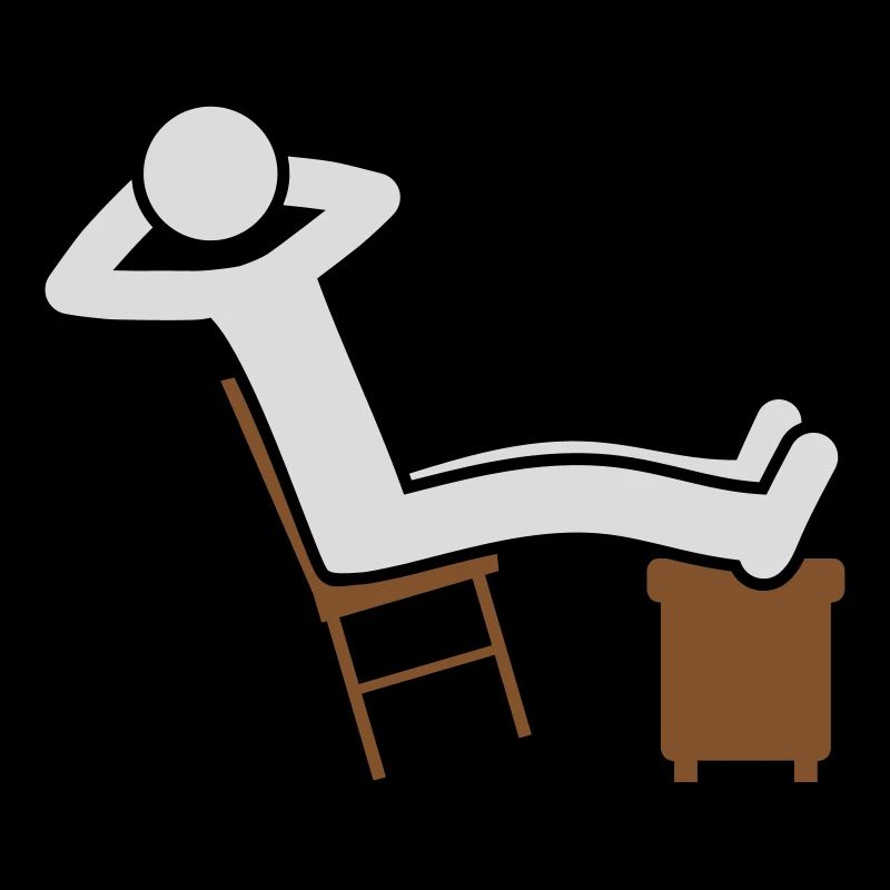L’homme se repose
