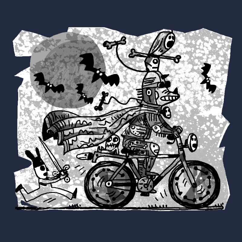 Cycliste gothique