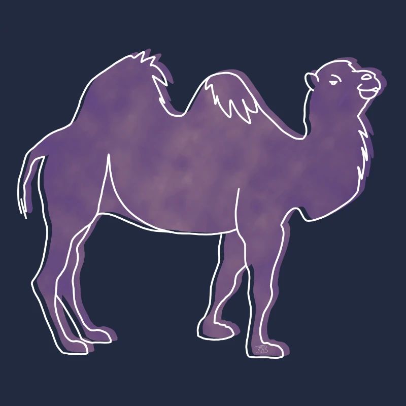 « Camel », Boho Line Art Design, série « Desert »
